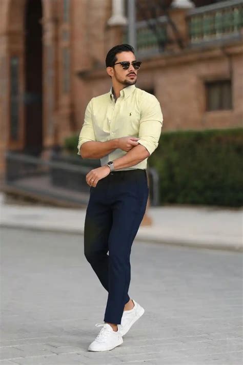 blue pant combination shirt.